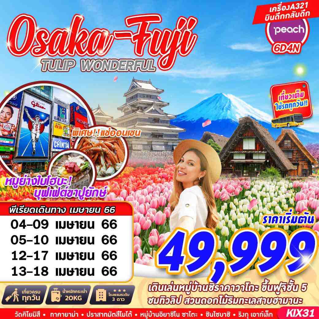 KIX31 : Osaka Fuji Tulip Wonderful 6 วัน 4 คืน