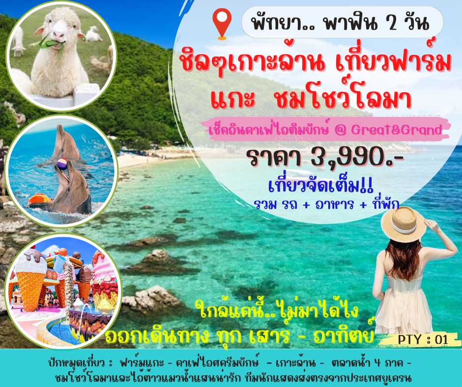 พัทยา พาฟิน 2 วัน 1 คืน [PTY01]